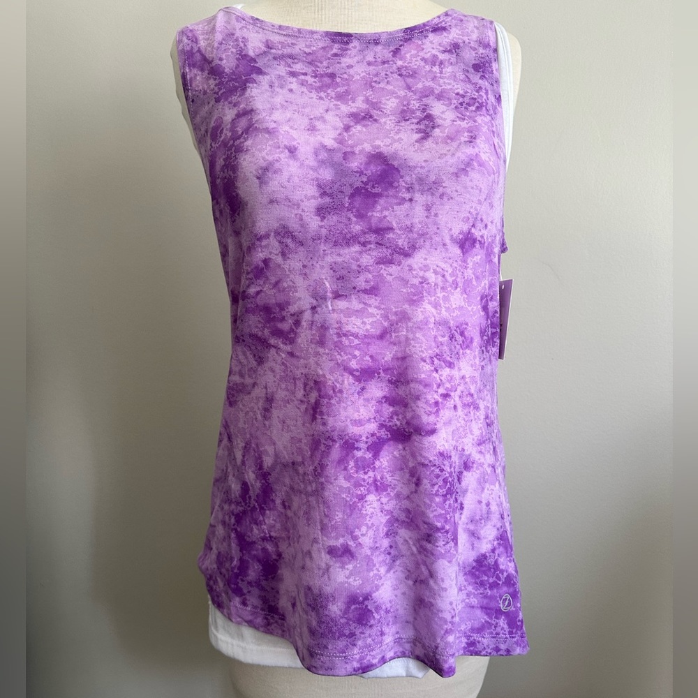 Ultra Soft Burn Out Sleeveless Top w/Twist